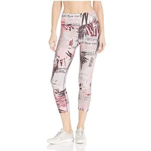 Calvin Klein Women's Printed High Waist Crop Tight